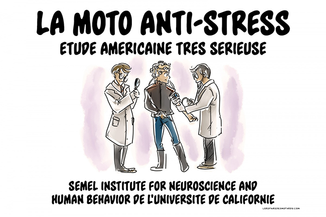 Moto Axxe France - Etude santé : la moto anti-stress